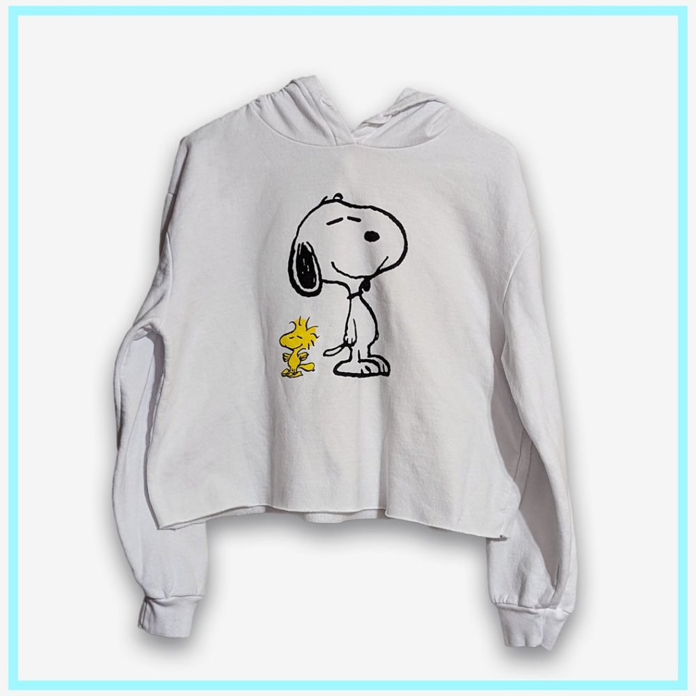 Snoopy Woodstock White Hoodie Large